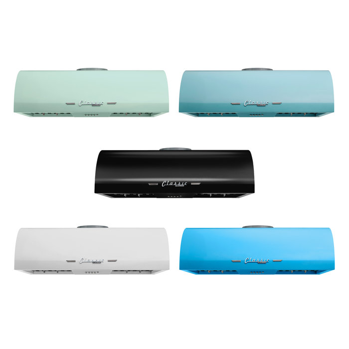 Unique Classic Retro 24" 500 CFM Ducted Under Range Hood with